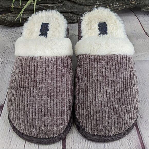 Rachel Roy Chenille Scuff Slippers - Picture 2 of 11